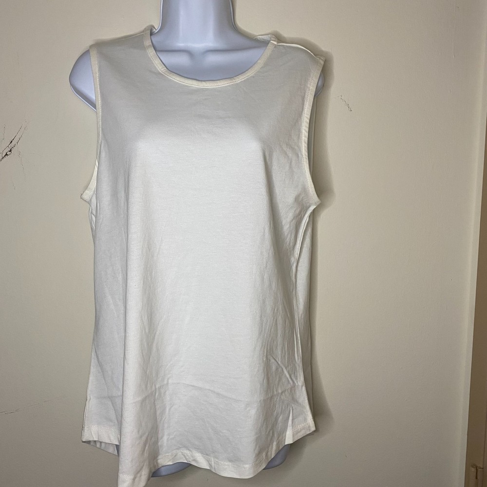 NWT THREADS 4 THOUGHT off white  women's size M U-neck tank top